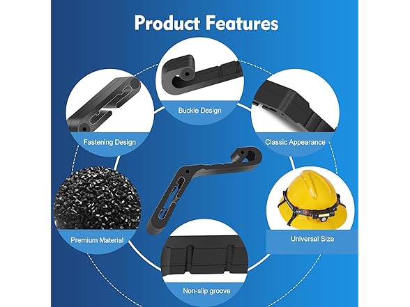 12 Pack Hard Hat Light Clips