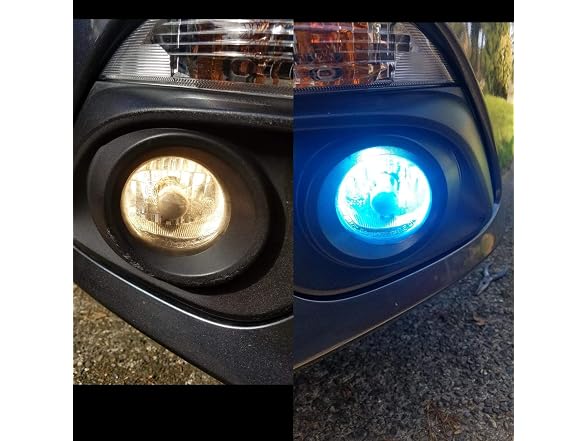 Alla Lighting 8000K Ice Blue LED H10 9140 Upgrade