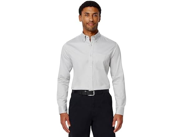 Amazon Essentials Men Slim Stretch Wrinkle Shirt