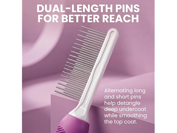 Poodle Pet Detangling Pet Comb with Long & S