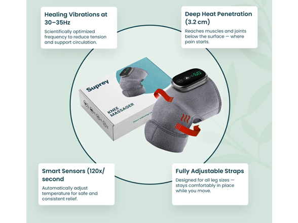 Heated Knee Massager w/ LED Display