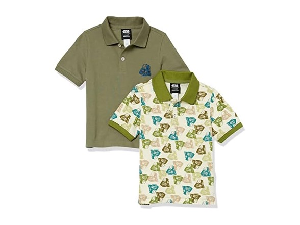 Amazon Essentials Disney Boys Pique Polo Shirts 2 Pk - Gallery 2
