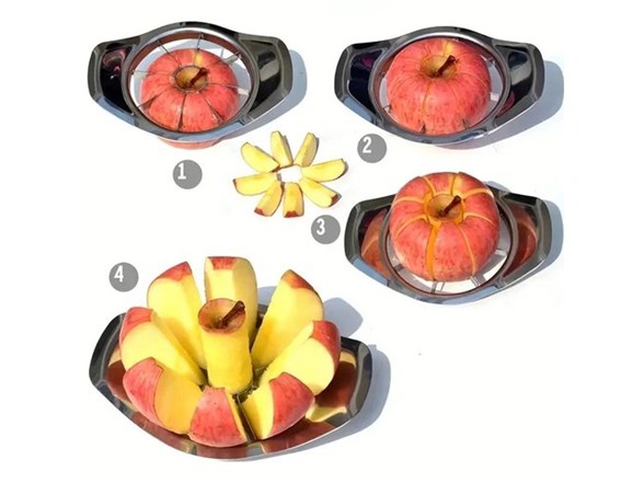 3-Pack Stainless Steel Fruit Slicer