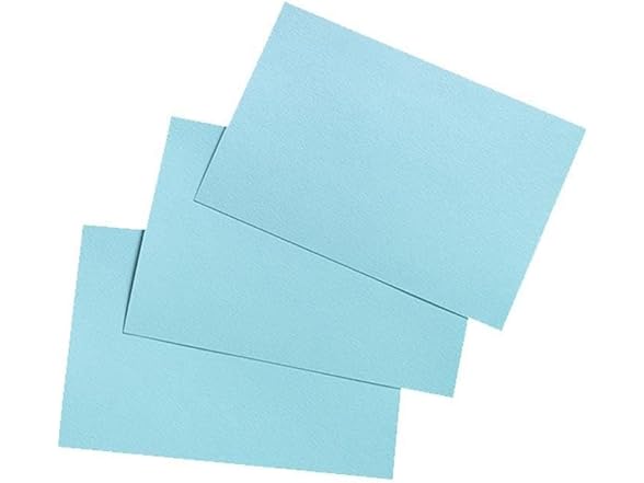 School Smart Index Cards Blue 100ct