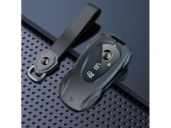 Fajocru  Zinc Alloy Metal Car Key Fob Case for M  