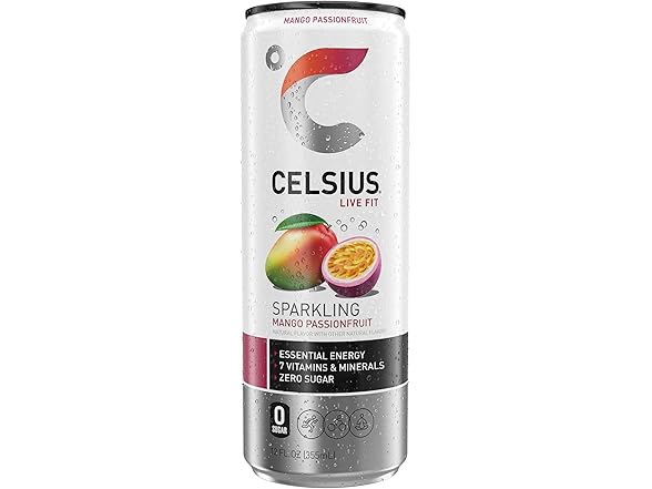 12PK CELSIUS Sparkling Mango Passionfruit