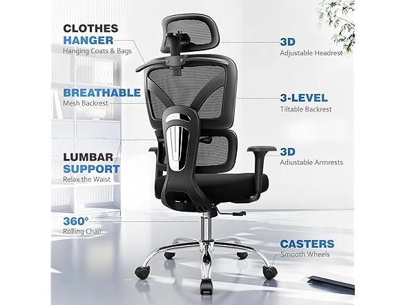 TECHREST Ergonomic Office Desk Chair