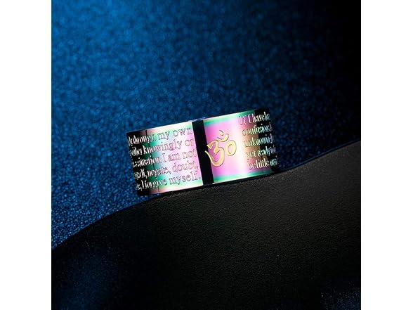 GOHERO Mens Cool Wedding Band (9) Black