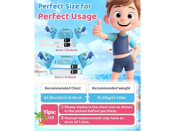HeySplash Swim Vest for Kids 22-55 Lbs
