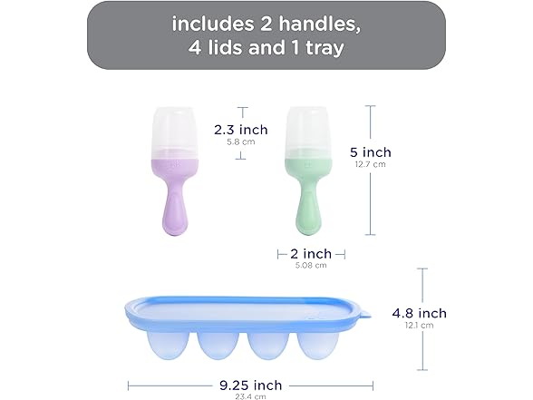 Ubbi Baby Food Feeder & Freezer Tray Set