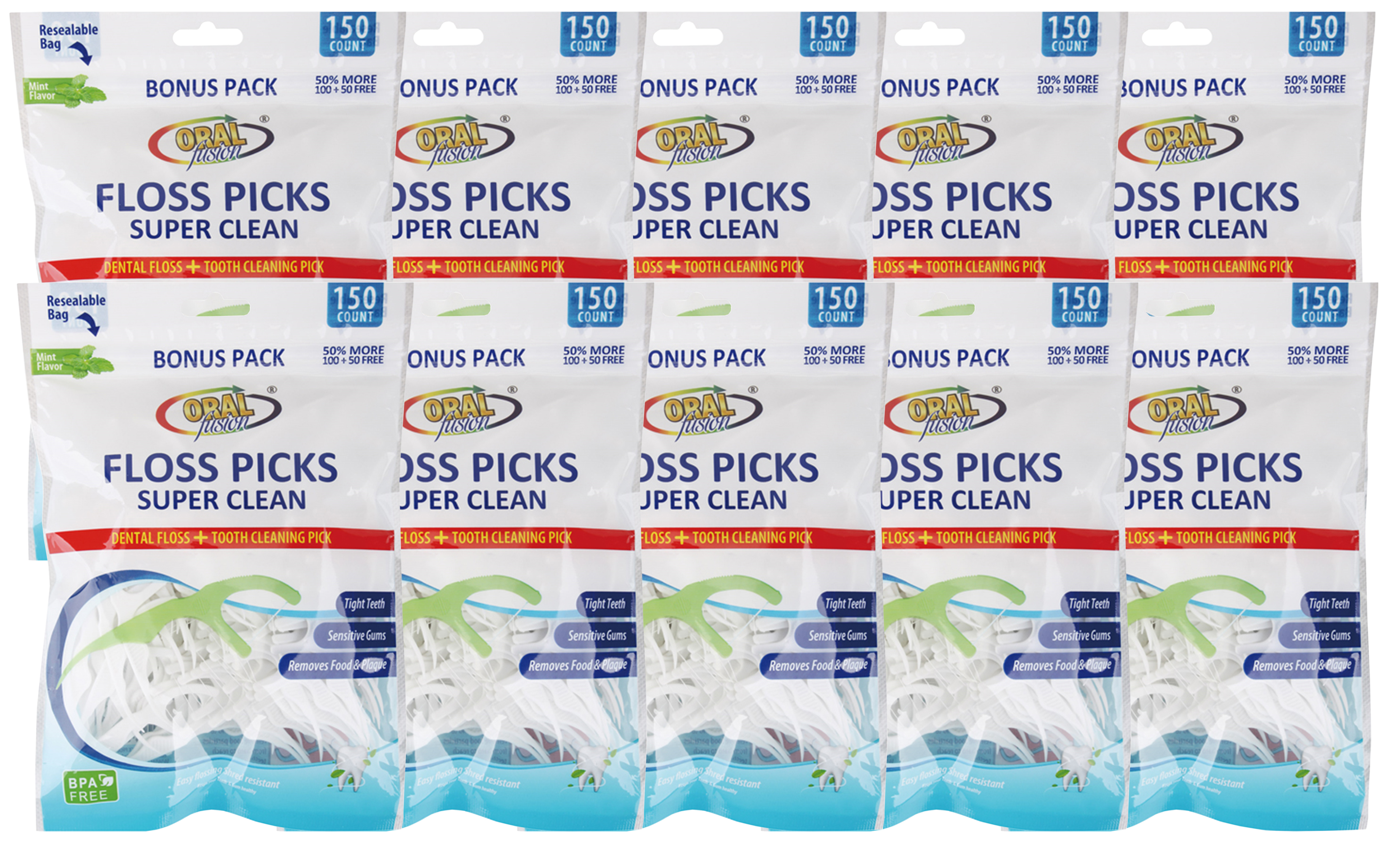 Multi Pack Super Clean Floss Picks - Gallery 18