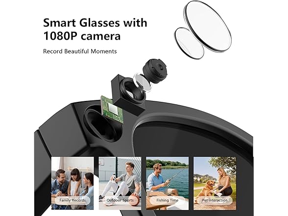 AI Smart Glasses | 8MP Camera | AI Translation