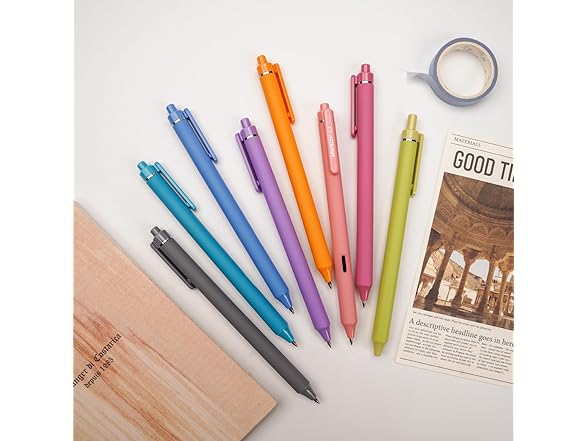 WRITECH Gel Pens Fine Point 8ct (Vacation Set)