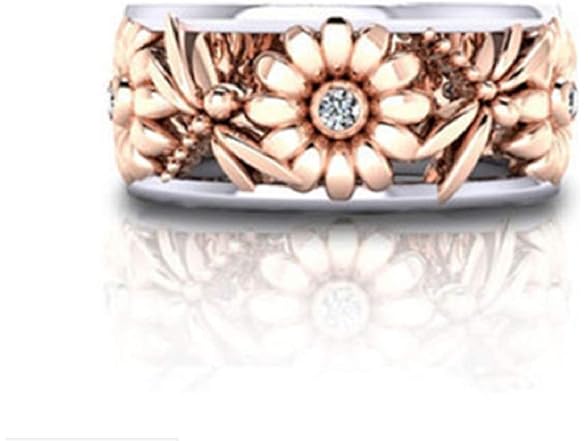 Wenbin Silver Rings Daisy White Sapphire