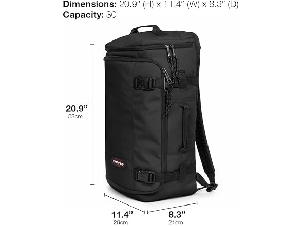 EASTPAK Carry Pack – Convertible Duffel & Backpack, 30L