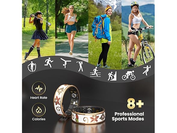 Enamel Craft Smart Ring Size 8