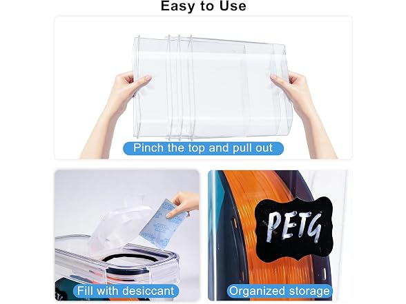 Filament Storage Box 4 Pack 4L Airtight