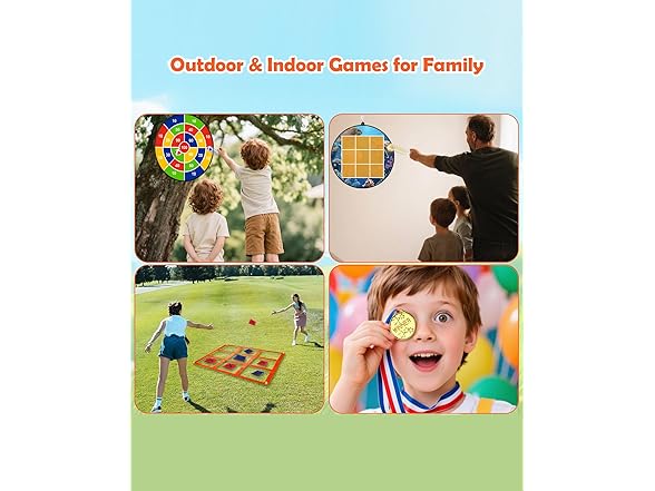 Giant Tic Tac Toe with Dart Board Game