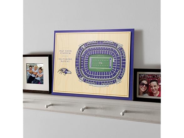 BALTIMORE RAVENS 5Layer StadiumViews 3D Wall Art