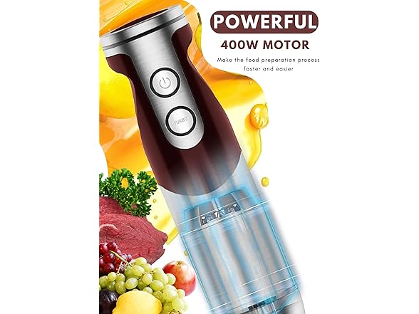 MegaWise 3-in-1 Hand Blender Set with Variable Speed Control