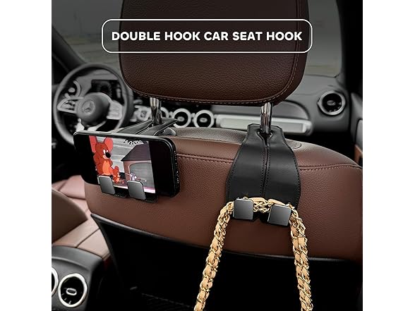 MJYP.in MJYP.in Car Purse Hooks, Double Hooks fo
