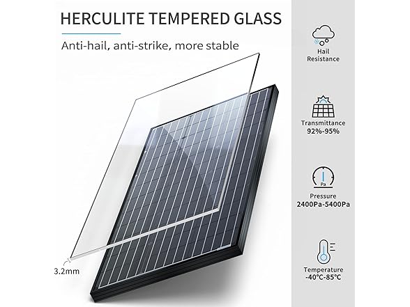 ACOPOWER 100w 12v Monocrystalline Solar Panel