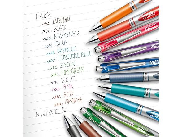 Pentel EnerGel x Gel-Ink Roller Ball Pens wit