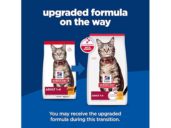 Hill's Science Diet Adult 1-6 Dry Cat Food, 4 lb. Bag