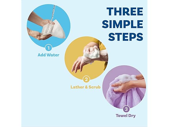 Scrubzz No Rinse Bathing Wipes Lavender 2pk