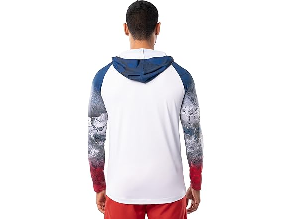 Realtree Men Long Sleeve Patriotic Fishing Hoodie