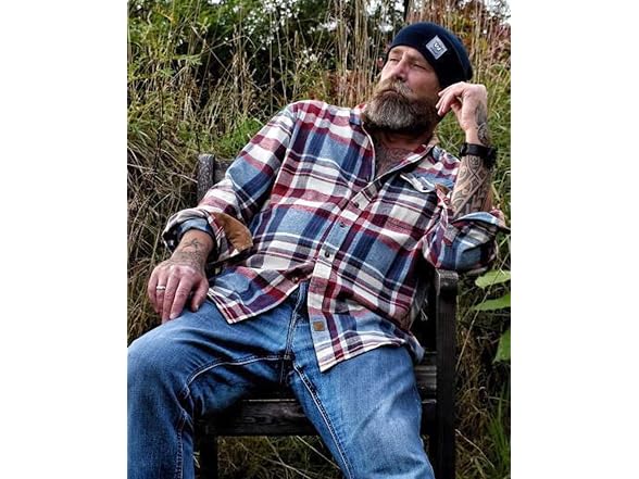 Dubinik Men (L) Flannel Long Sleeve Casual Shirt