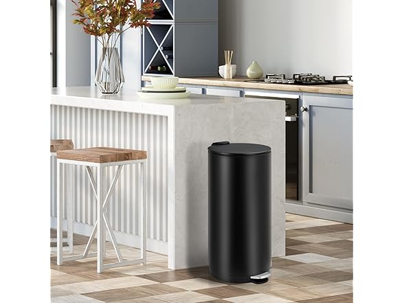 Towallmark 8 Gallon/30L Round Trash Can with Lid