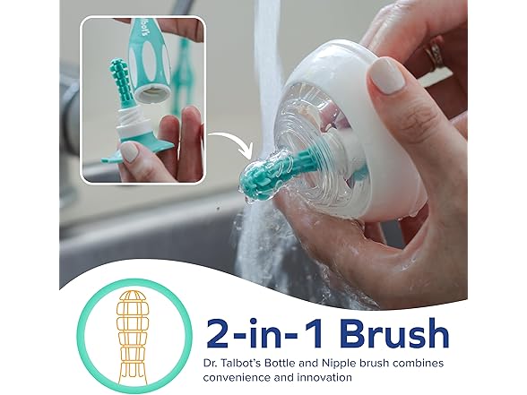 Dr. Talbot’s Bottle and Nipple Brush, 2Pk