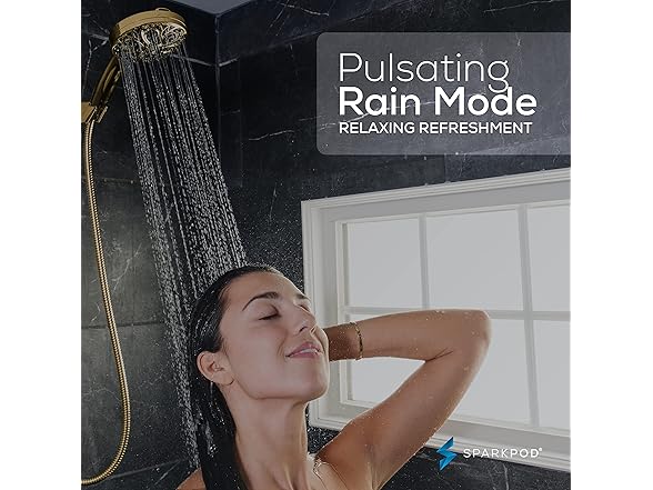10-Mode Handheld Shower Head w/ 6ft Hose