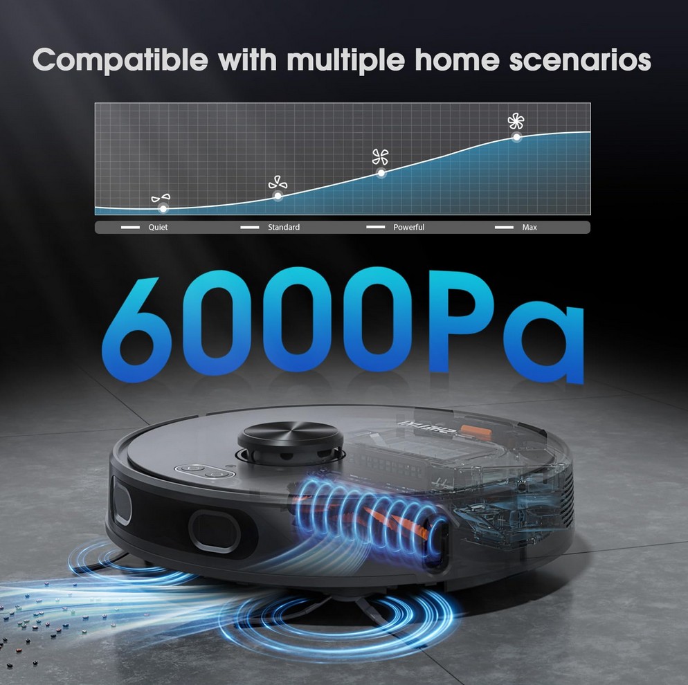 SHELIKI 3-in-1 Robot Vacuum and Mop - Gallery 13