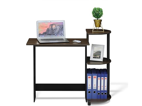 Furinno 28.5-in COMPACT Desk with Shelves