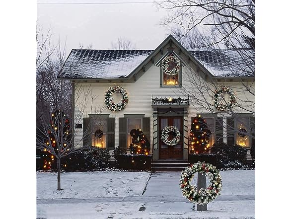 Christmas Wreath,20Inch Front Door Decor