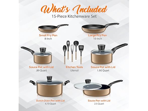 SereneLife Kitchenware Pots & Pans