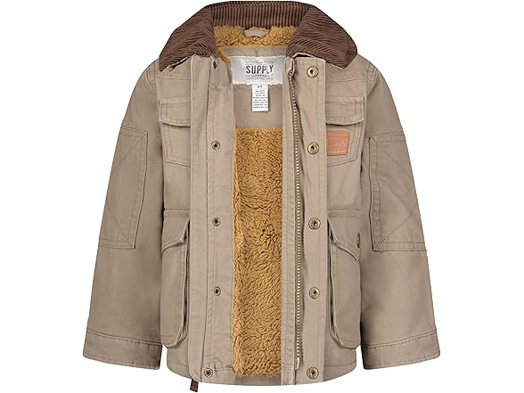 London Fog Boys (4T) Sherpa-lined Utility Coat