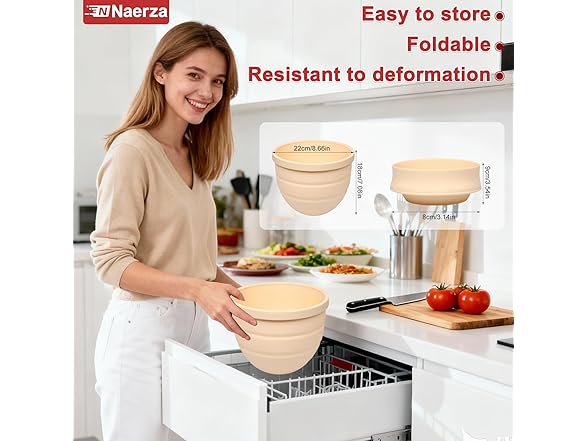 3 Pack Silicone Bowl Insert for Kitchen Aid