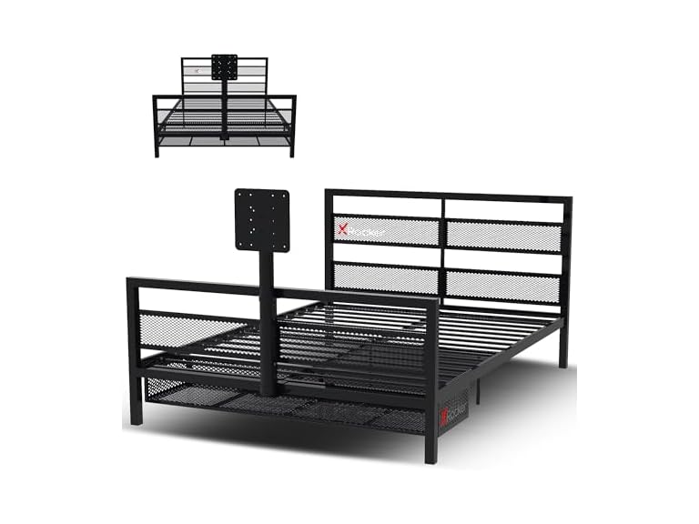 X Rocker Full Gaming Bed, Rotating TV Mount
