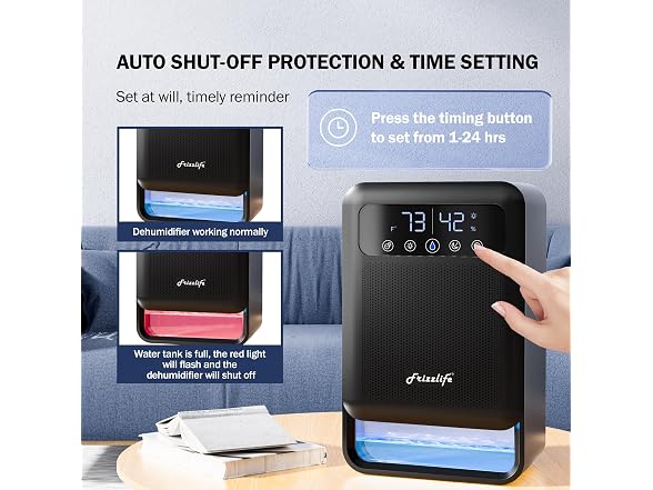 Frizzlife Air Dehumidifier 135oz