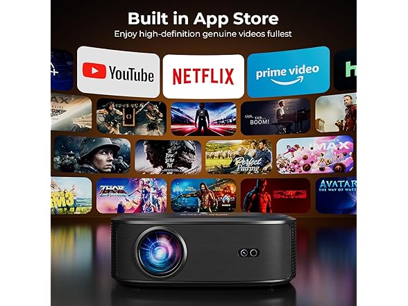ELEPHAS W1K 4K Projector with Wifi and Bluetooth