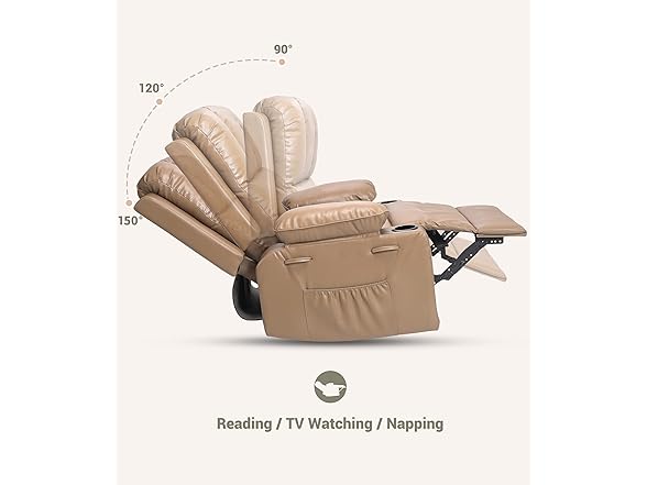 GarveeHome Oversized Recliner Chair with Heat and Massage