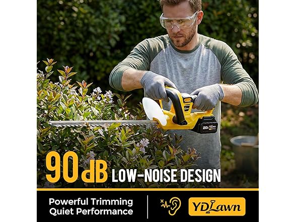YDLawn 20V Hedge Trimmer Cordless | 22in