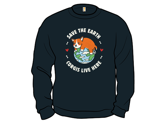 Save the Earth Corgis Live Here