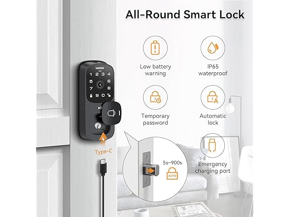 Video Smart Lock with Doorbell WiFi