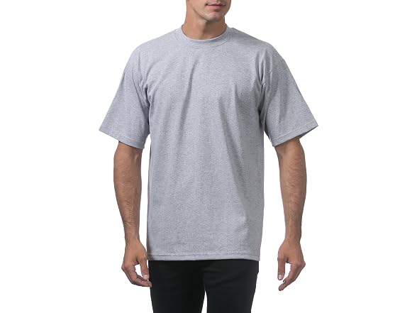 Pro Club Men (3XL) Heavyweight Cotton Crew T-Shirt