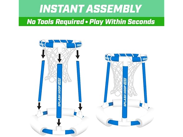GoSports Splash Hoop 360 Floating Pool Basketball Game