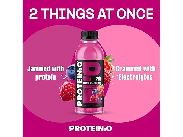 12CT Protein2o Hydration Drink - 2-in-1 Liquid Protein